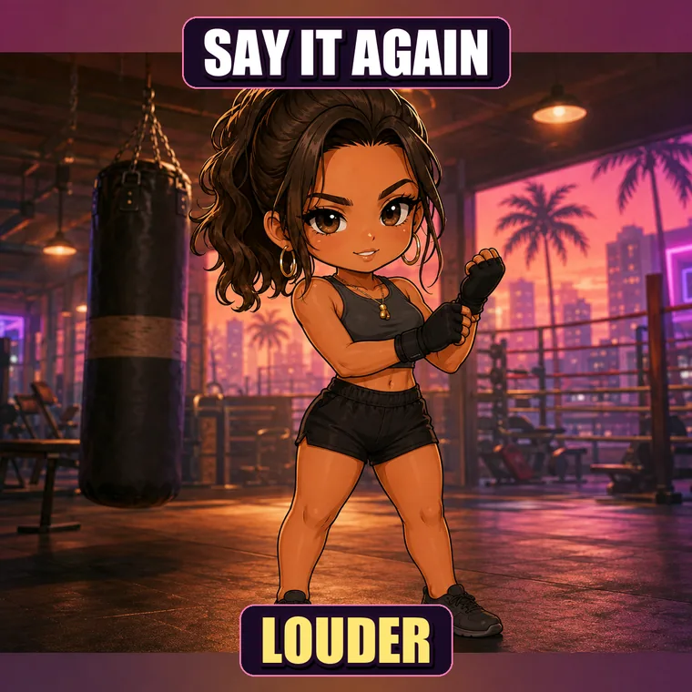 Chibi Lucia meme: Gloves On